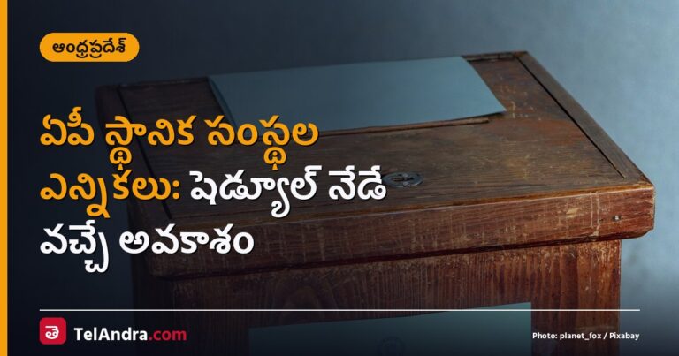 ఏపీ స్థానిక సంస్థల ఎన్నికలు: షెడ్యూల్ నేడే వచ్చే అవకాశం