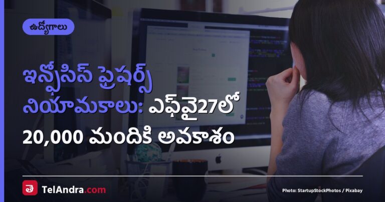 ఇన్ఫోసిస్ ఫ్రెషర్స్ నియామకాలు: ఎఫ్‌వై27లో 20,000 మందికి అవకాశం