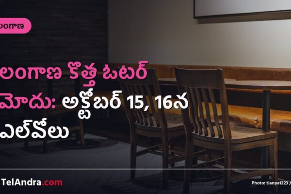 తెలంగాణ కొత్త ఓటర్ నమోదు: అక్టోబర్ 15, 16న బీఎల్‌వోలు