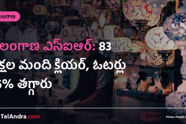 తెలంగాణ ఎస్ఐఆర్: 83 లక్షల మంది క్లియర్, ఓటర్లు 26% తగ్గారు