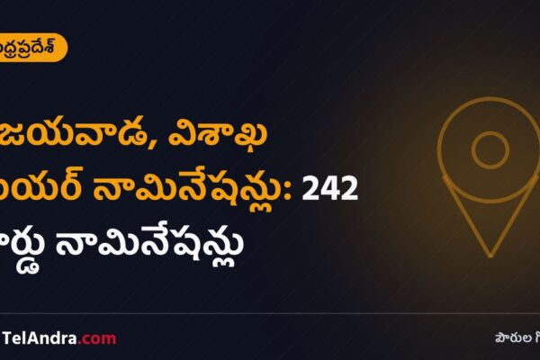 విజయవాడ, విశాఖ మేయర్ నామినేషన్లు: 242 వార్డు నామినేషన్లు